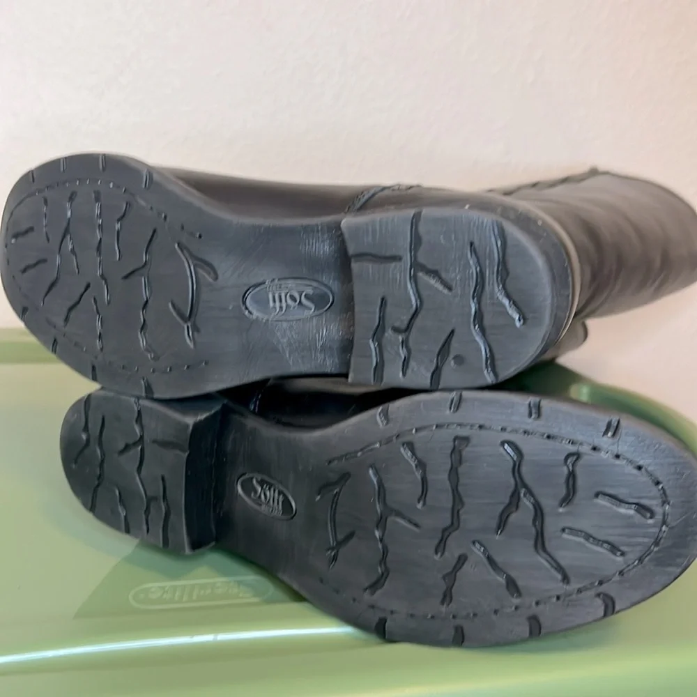 Sofft Bluma Women's Black Leather Knee-High Boots.  Size 7 New - Picture 8 of 9